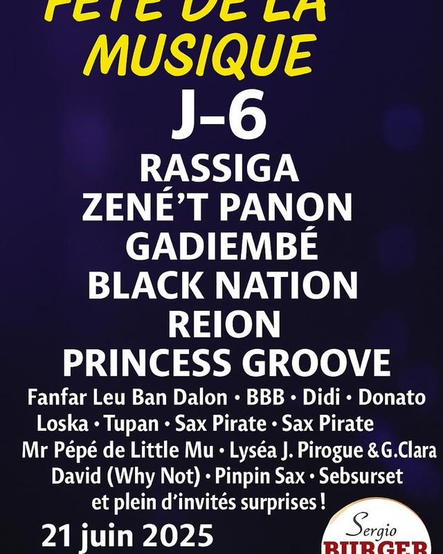 Affiche Fête de la Musique, J-6